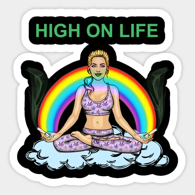 High On Life Sticker by The Hype Club